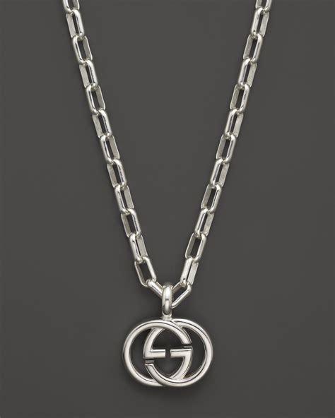 gucci women's necklace gold|gucci silver and onyx necklace.